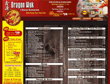 Tablet Screenshot of dragonwokchinesefood.com